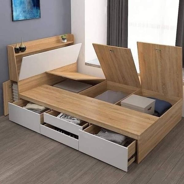 Storage Ideas for small bedrooms.